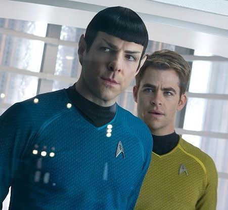 Kirk and Spock Board the Enterprise