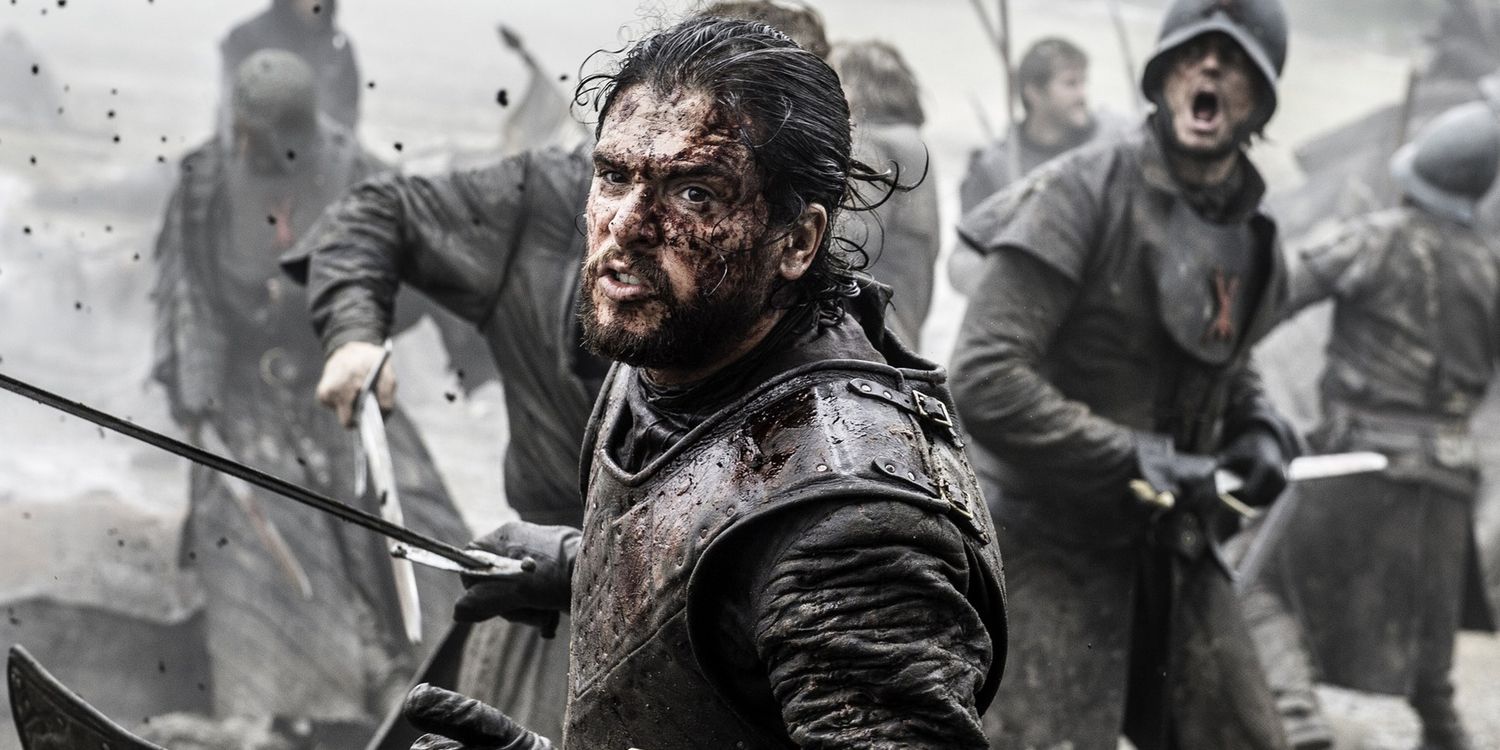 Kit Harington as Jon Snow in Game of Thrones Season 6 Episode 9