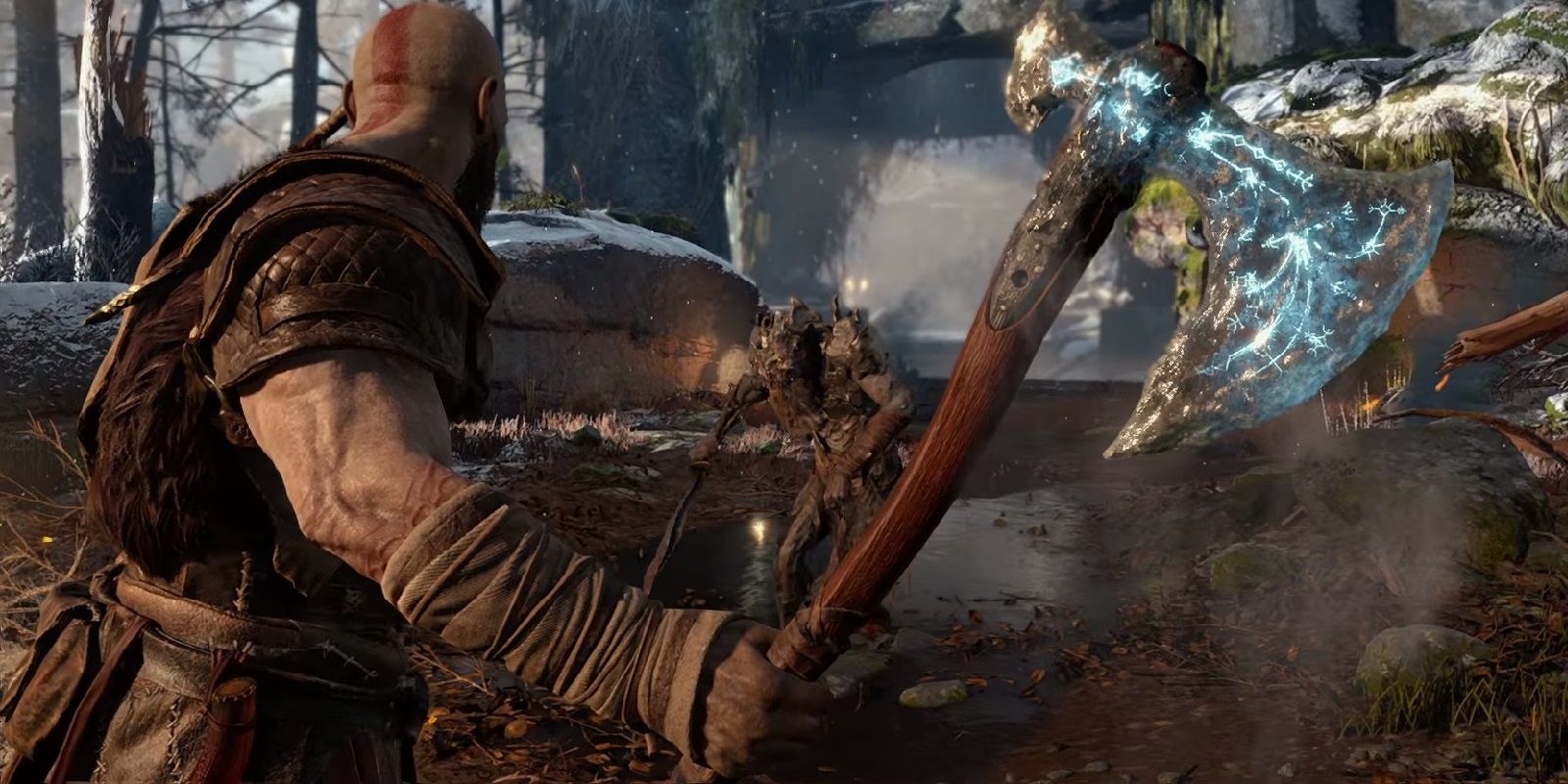 Kratos God of War Over the Shoulder