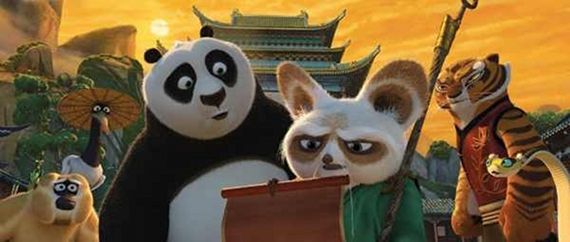 Po and the furious five receive their mission in Kung fu Panda 2