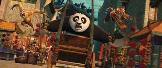 Chase sequence in kung fu panda 2