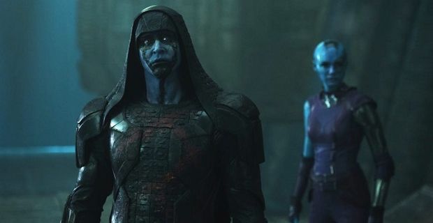 Lee Pace and Karen Gillan in 'Guardians of the Galaxy'