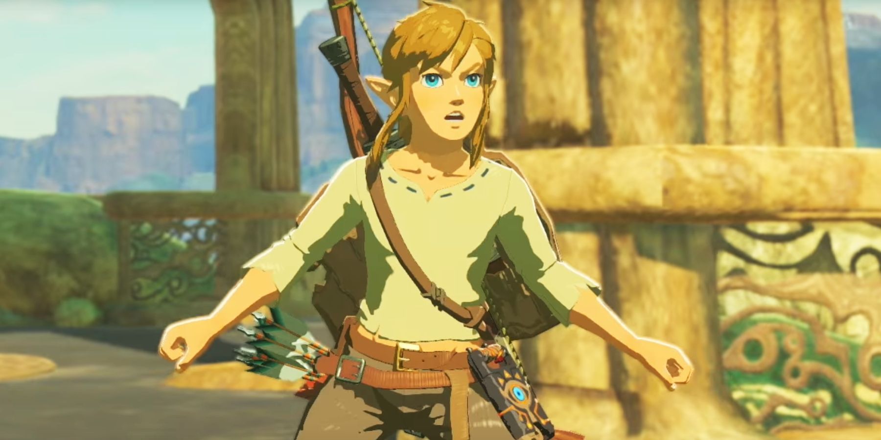 Legend Zelda Breath of Wild Link