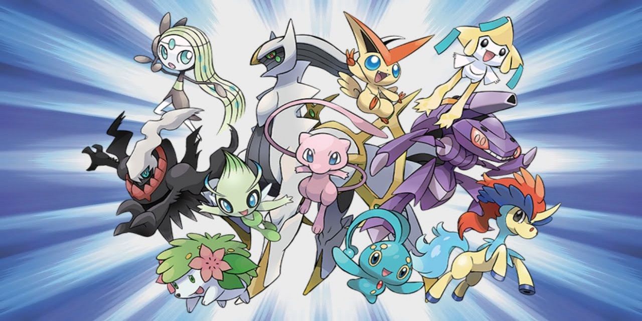 A collage of many of the Legendary Pokemon