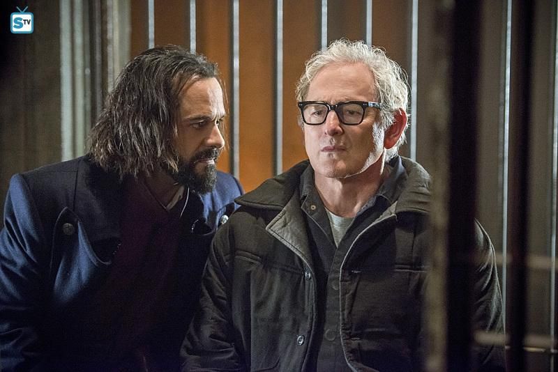 Legends of Tomorrow Victor Garber of Professor Stein and Casper Crump as Vandal Savage in Fail Safe