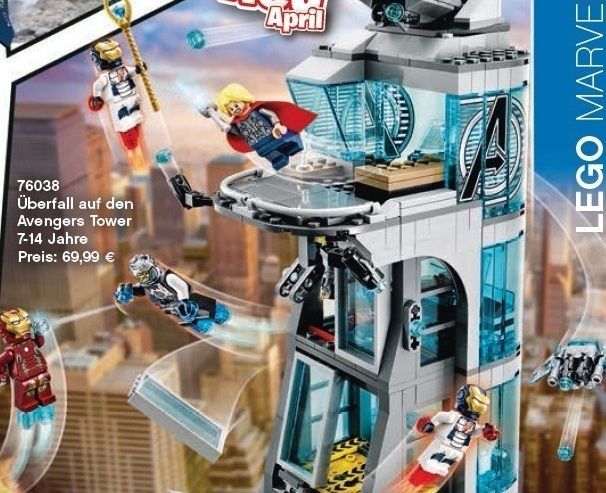 Lego Avengers attack on tower