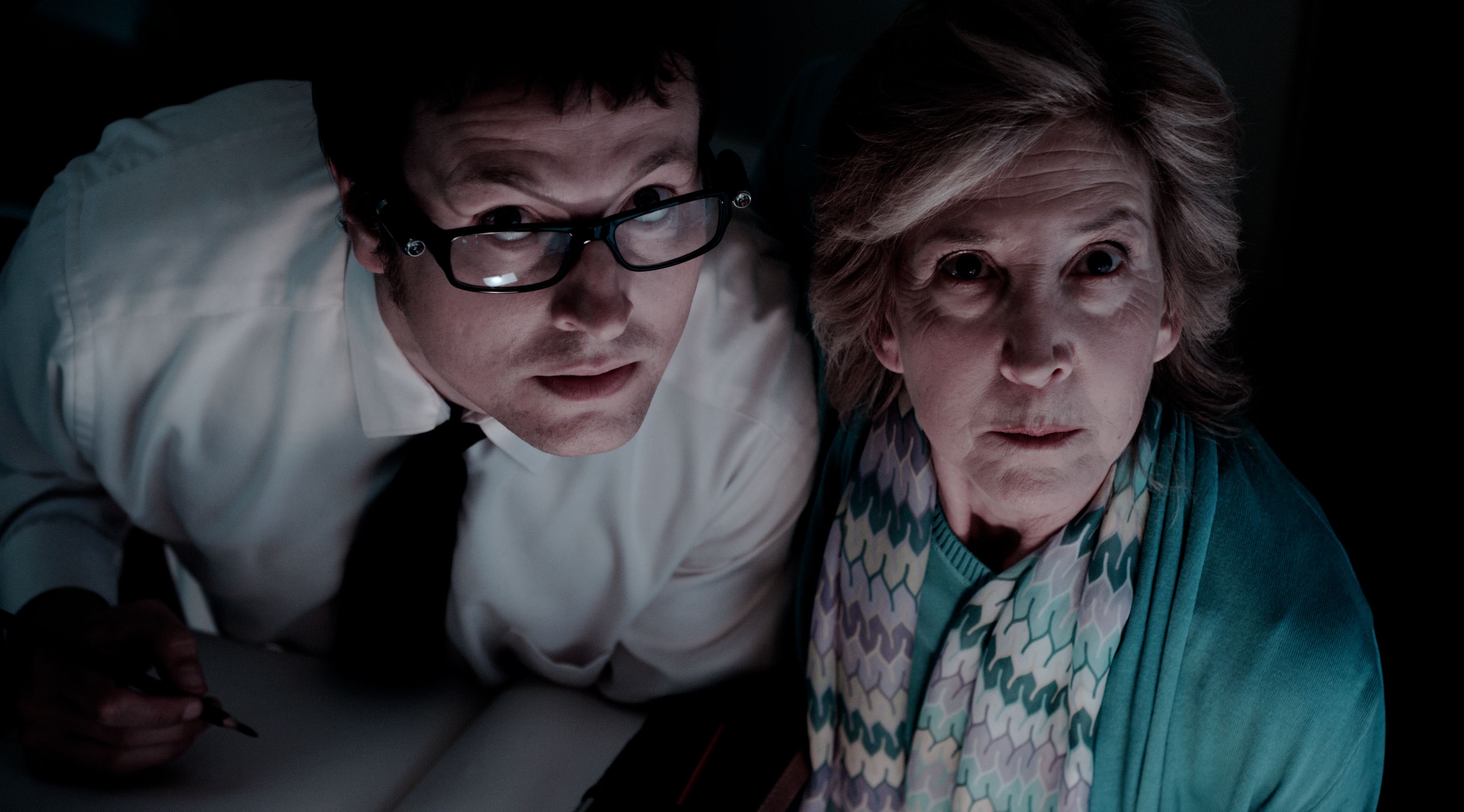 Leigh Whannell and Lin Shaye in INSIDIOUS