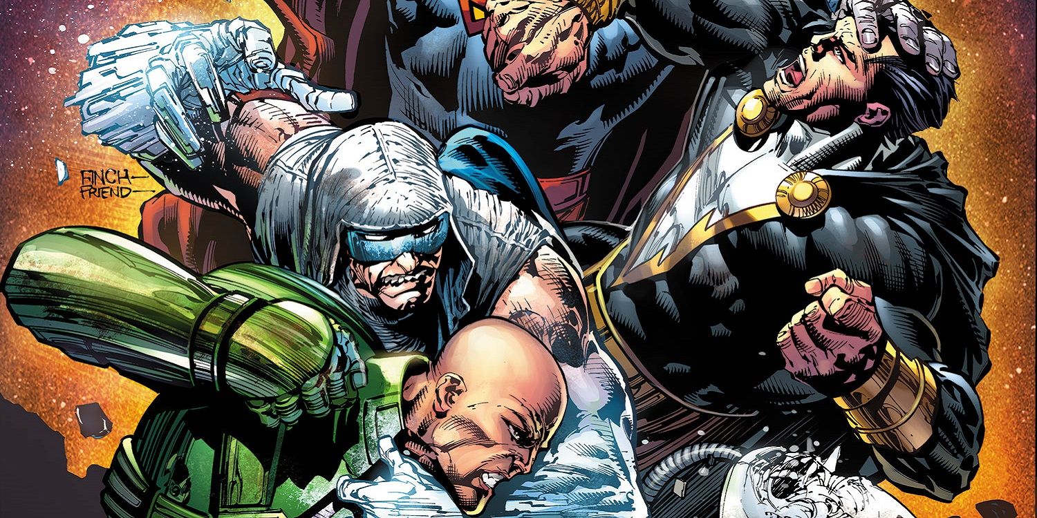 Lex Luthor Captain Cold and Black Adam