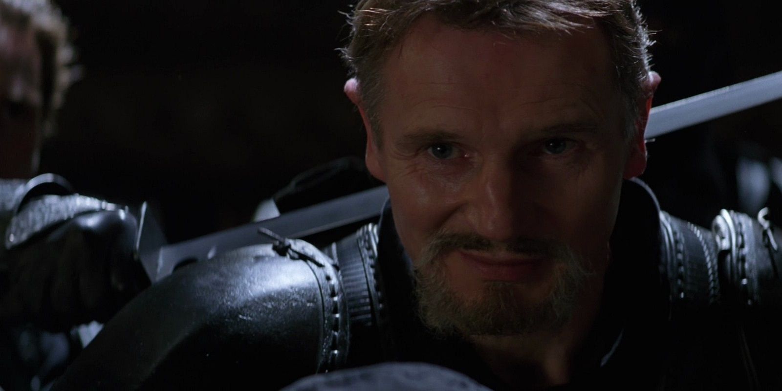 Liam Neeson as Rah's al Ghul in Batman Begins