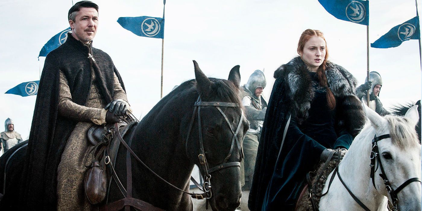 Littlefinger and Sansa Stark Game of Thrones Season 6 Battle of the Bastards