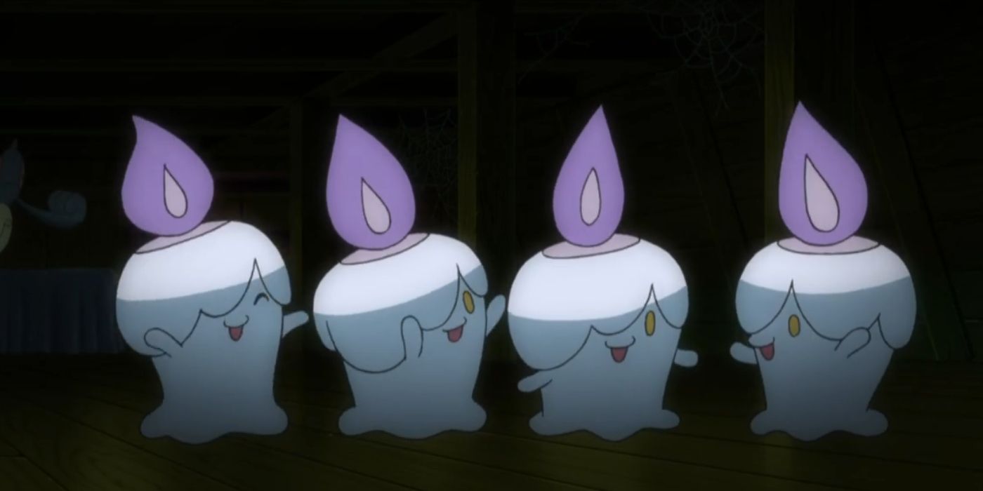 A group of Litwick in Pokémon