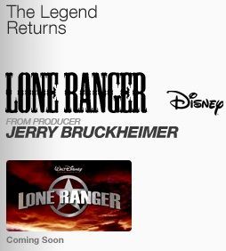Text and Colorized Lone Ranger Movie Logos