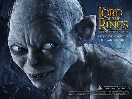 Lord of the Rings Return of the King Gollum