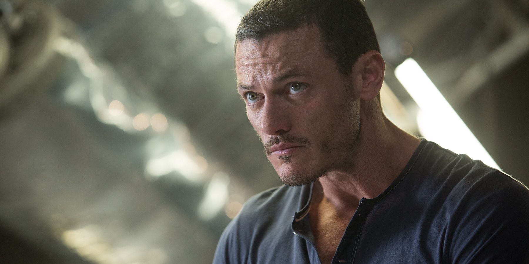 Luke Evans looking intense in Fast And Furious 6