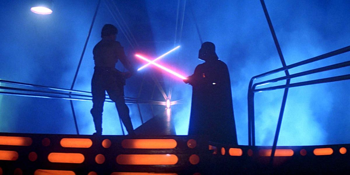 Luke vs. Vader in Empire Strikes Back