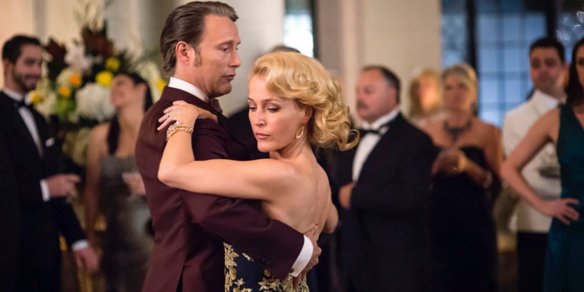 Mads Mikkelsen and Gillian Anderson in Hannibal Seaosn 3 Episode 1