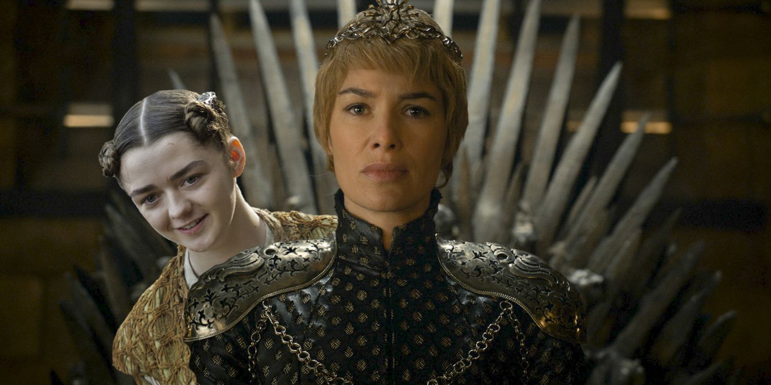 Maisie Williams and Lena Headey in Game of Thrones