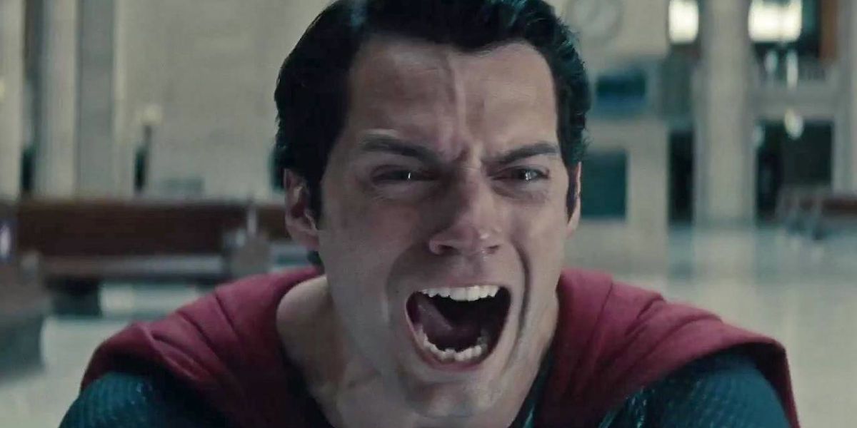 Man of Steel Superman screaming