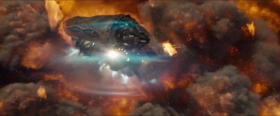 Man of Steel Trailer Images - Kryptonian Spaceships Escape Krypton