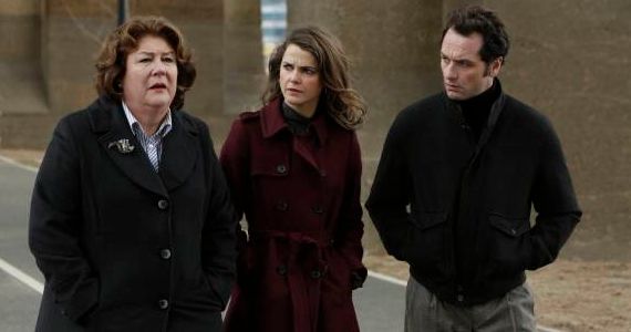 Margo Martindale Keri Russell and Matthew Rhys in The Americans Season 2 Episode 13