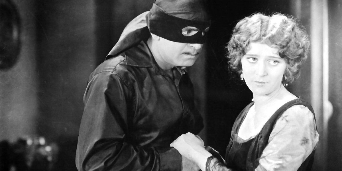 Douglas Fairbanks as Zorro in the 1920 film 'The Mark of Zorro'