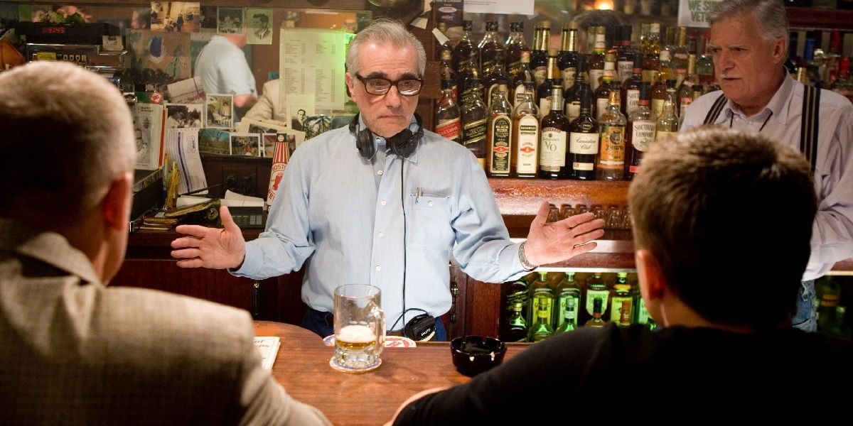 Martin Scorsese The Departed set photo