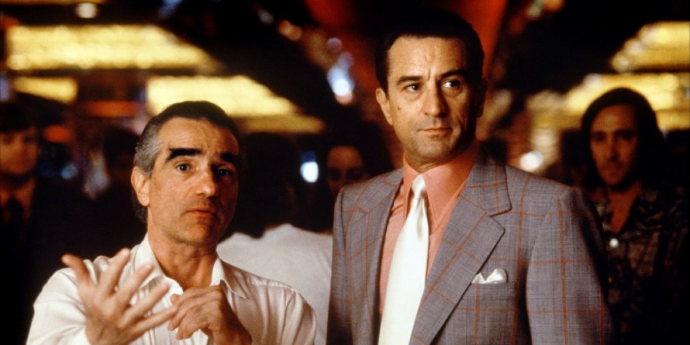 Martin Scorsese and Robert De Niro making Casino