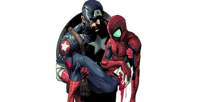 Marvel - Captain America Saves Spider-Man