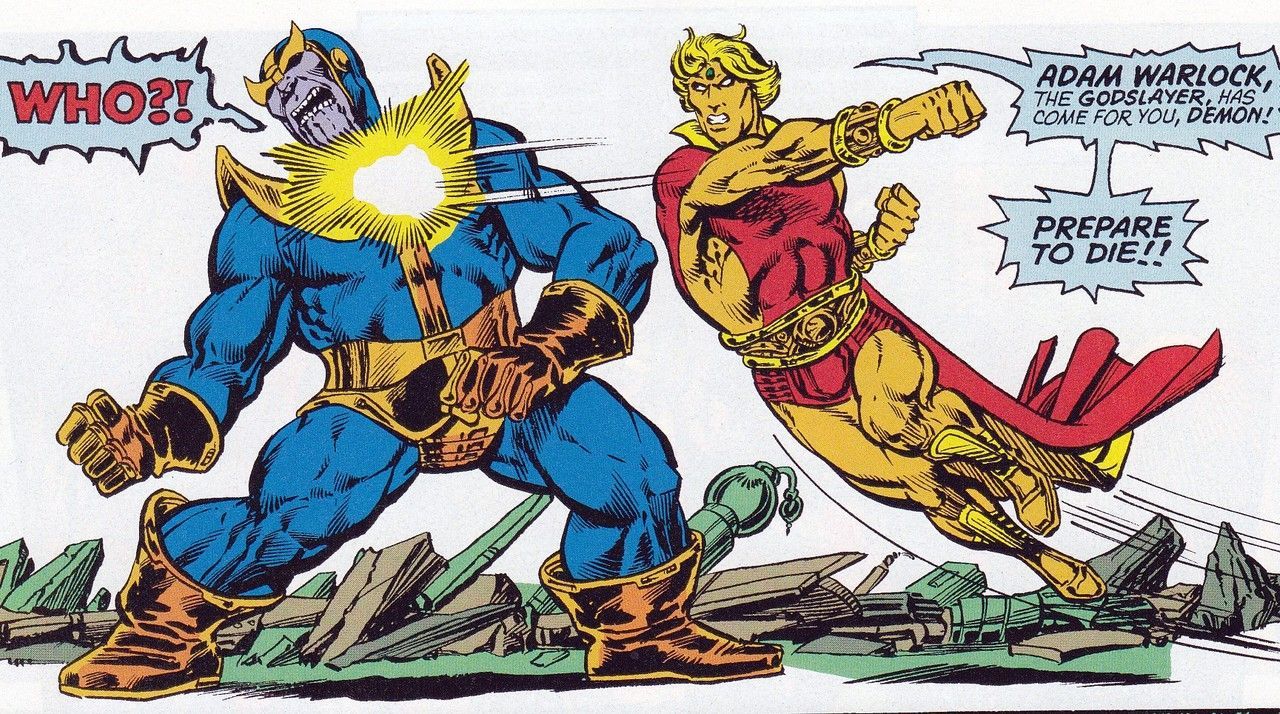 Marvel Comics: Adam Warlock vs Thanos