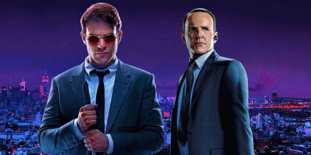 Marvel's Daredevil (Charlie Cox) and Director Coulson (Clark Gregg)