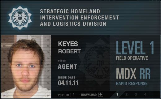 Marvel SHIELD ID Rob Keyes
