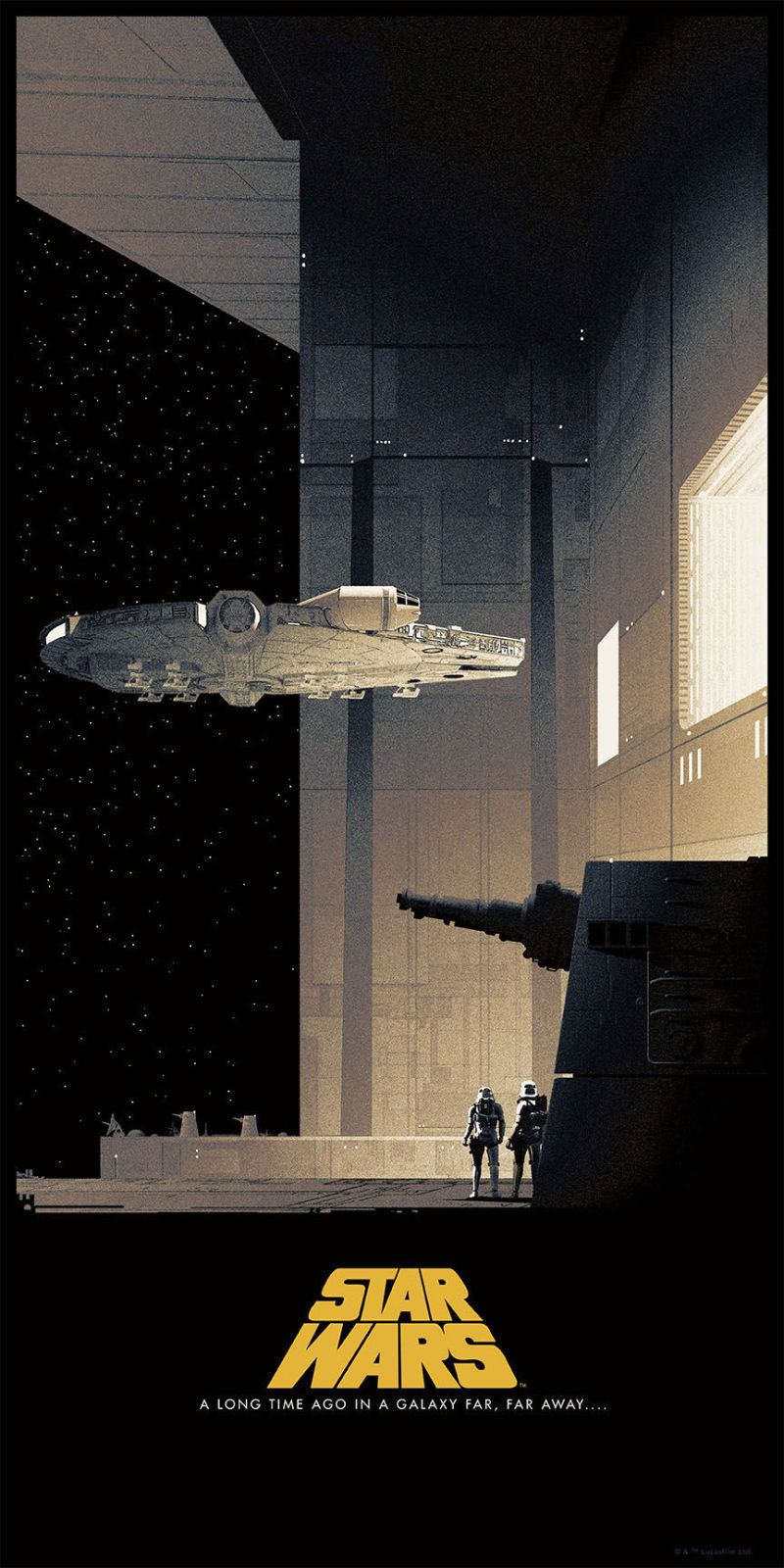 Matt Ferguson Star Wars poster - Millennium Falcon