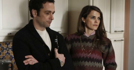 Matthew Rhys and Keri Russell in The Americans Safe House
