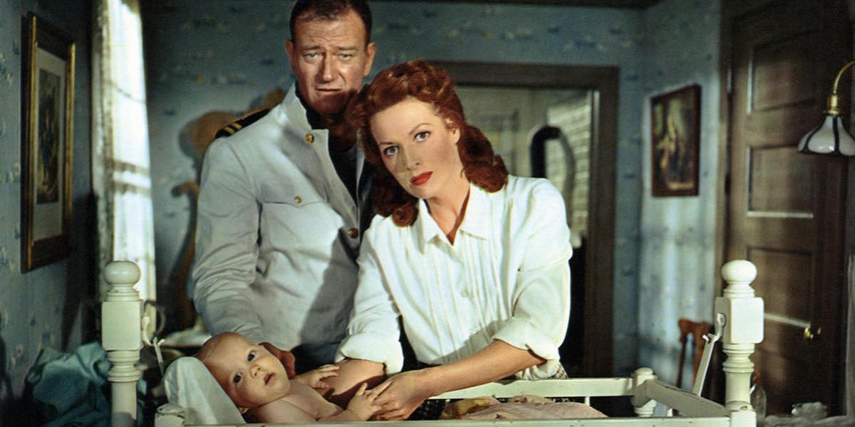 Maureen O'Hara and John Wayne in The Quiet Man