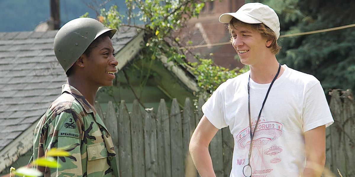 RJ Cyler as Earl and Thomas Mann as Greg in 'Me and Earl and the Dying Girl'
