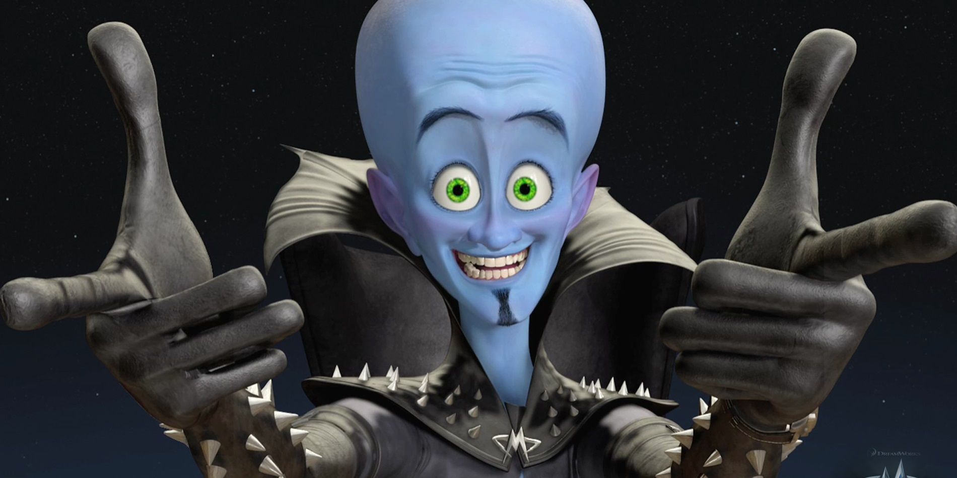 Megamind does finger guns from Megamind 