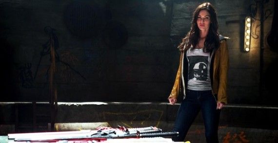 Megan Fox as April O'Neil in Teenage Mutant Ninja Turtles