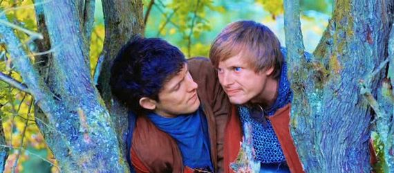 Merlin finale - Merlin and Arthur up a tree
