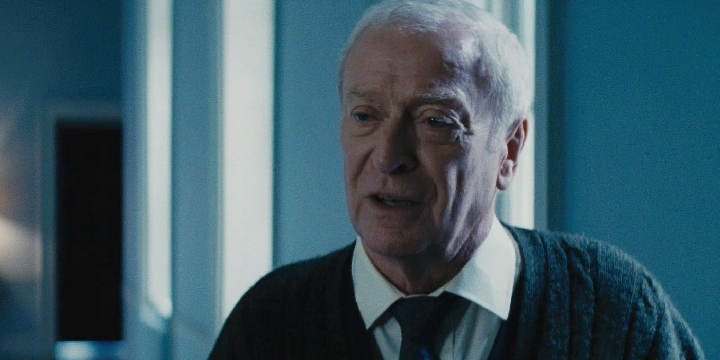 Michael Caine as Alfred in The Dark Knight