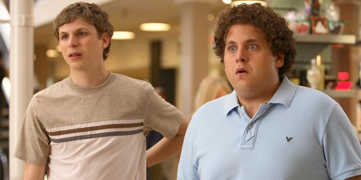 Michael Cera and Jonah Hill in Superbad