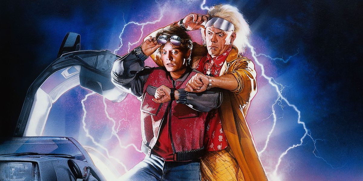 Michael J Fox and Christopher Lloyd in Back to the Future II