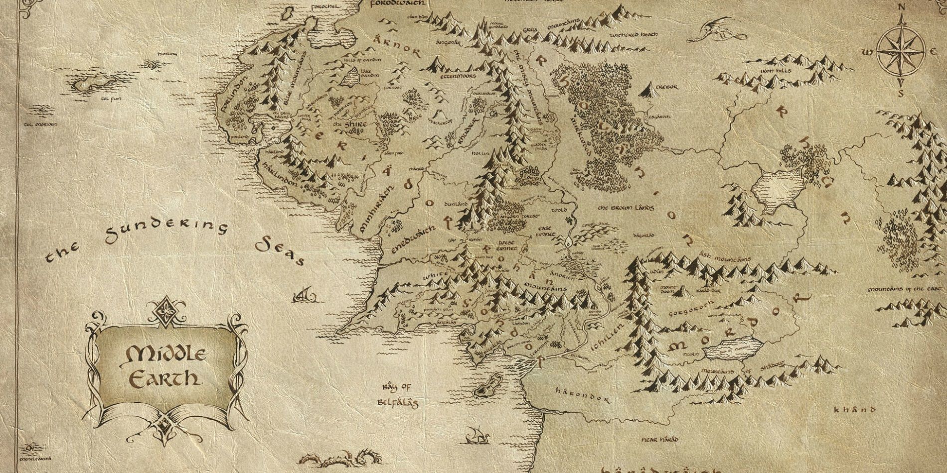 Middle-Earth map