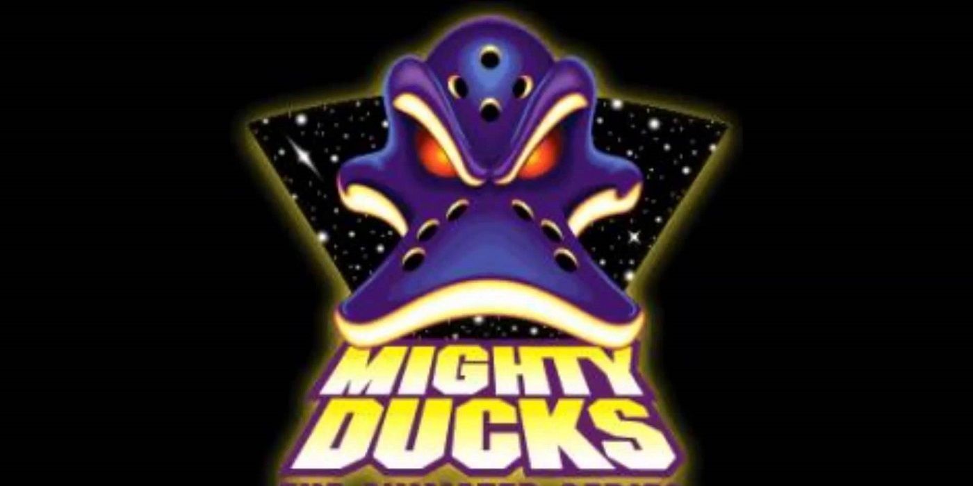 Mighty Ducks cartoon logo based on the Mighty Ducks movies