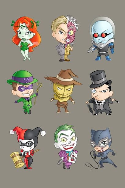 Mini-me versions of villains from Batman