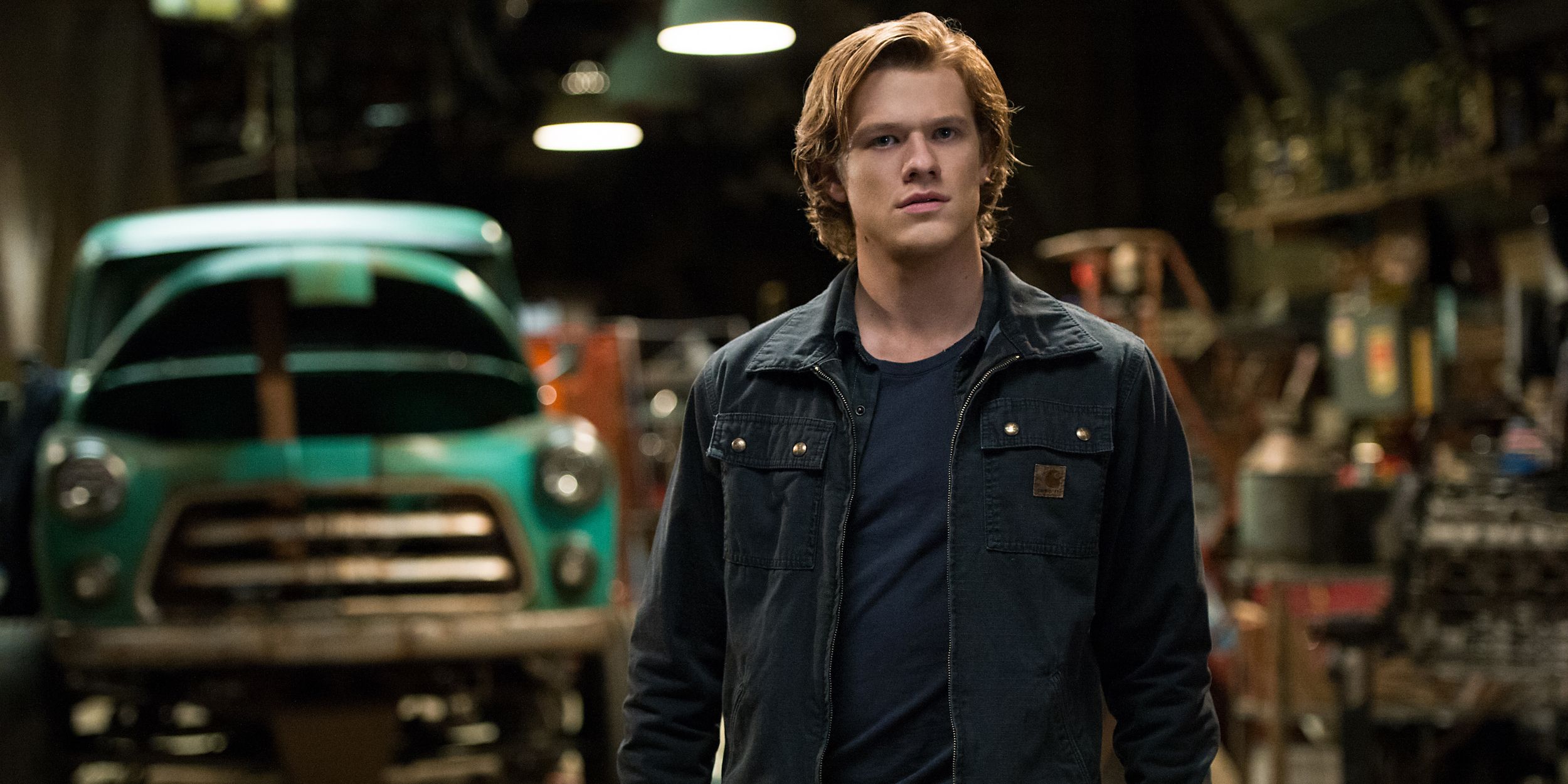 Lucas Till plays Tripp in Monster Trucks