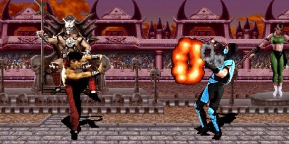 Liu Kang vs Sub-Zero in Mortal Kombat II
