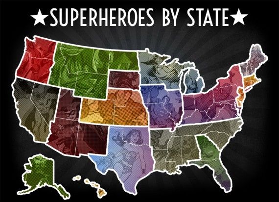 Most Popular Superheroes by State