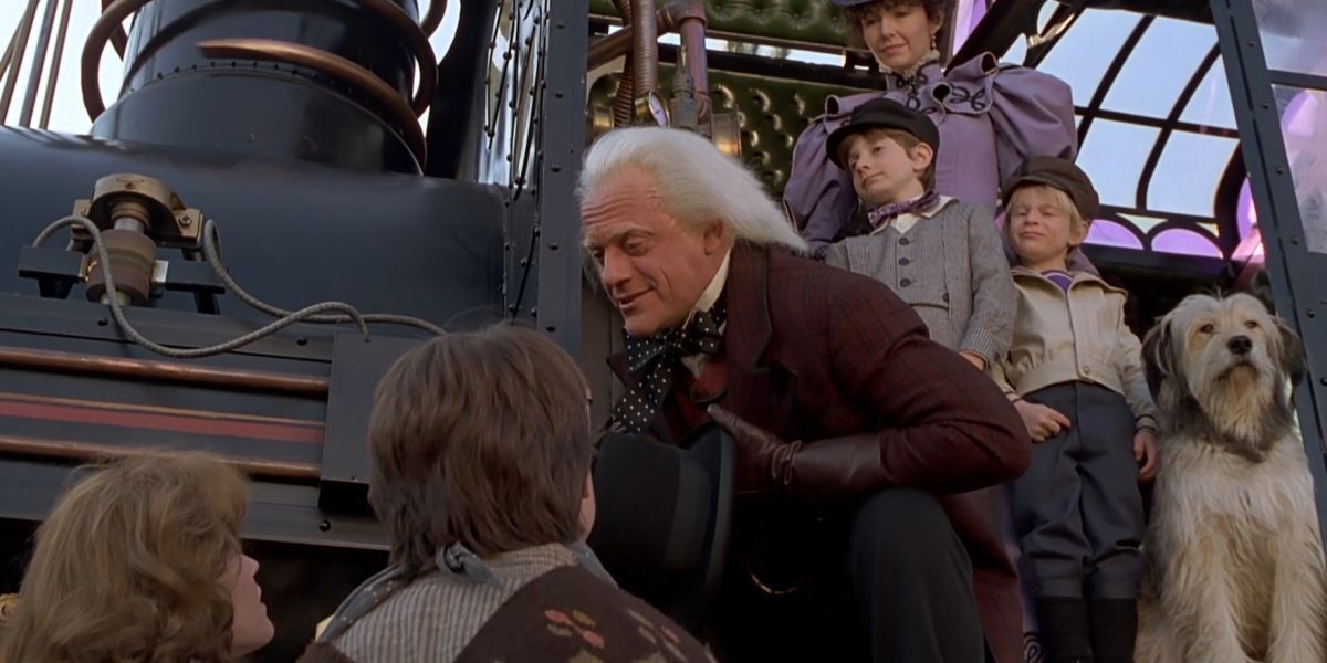 Movie Mistakes Back to the Future 3 Kid Pointing