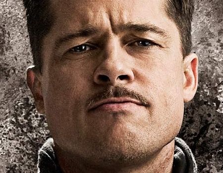 Movie Mustache Brad Pitt Inglourious Basterds