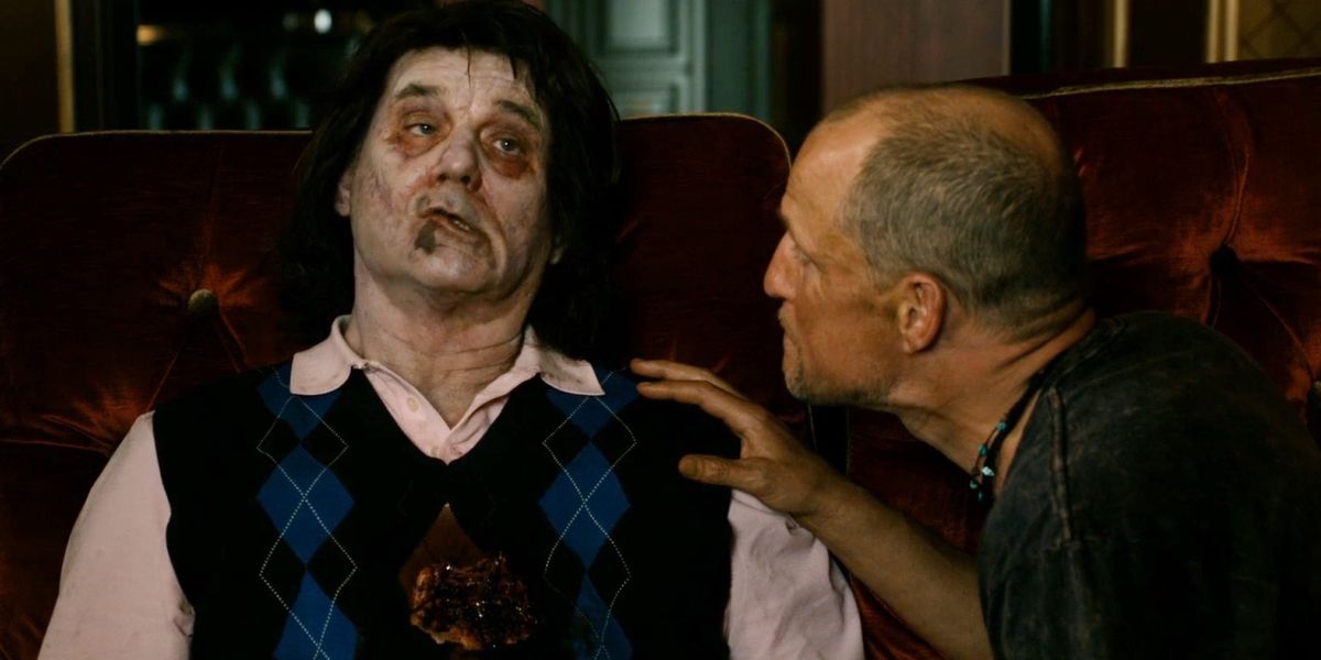 Tallahasse talking to zombie Bill Murray in Zombieland.